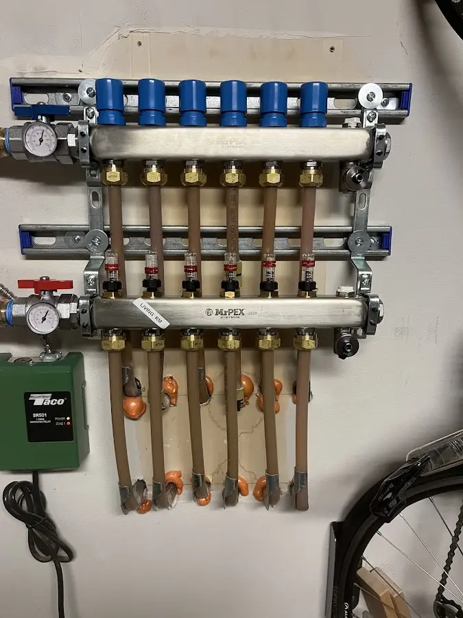 Plumber performing Leak Detection at a residential property in San Marino